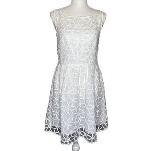 BB Dakota Sheer White Daisy Dress